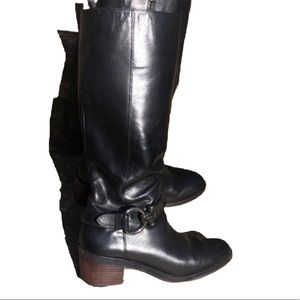 Coach Carolina Black Leather Boots 